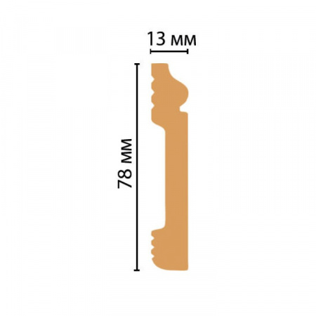Картинка товара плинтус decomaster d005 2000*79*13 мм D005 parketcity-ufa.ru