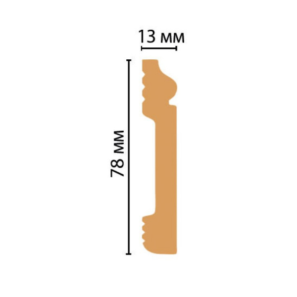 Картинка товара плинтус decomaster d005 2000*79*13 мм D005 parketcity-ufa.ru