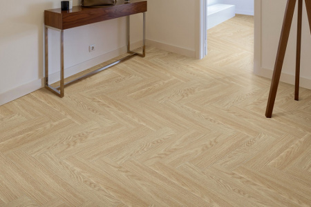 Картинка товара spc-ламинат floor factor елка 04 дуб бежевый дым HB04 parketcity-ufa.ru